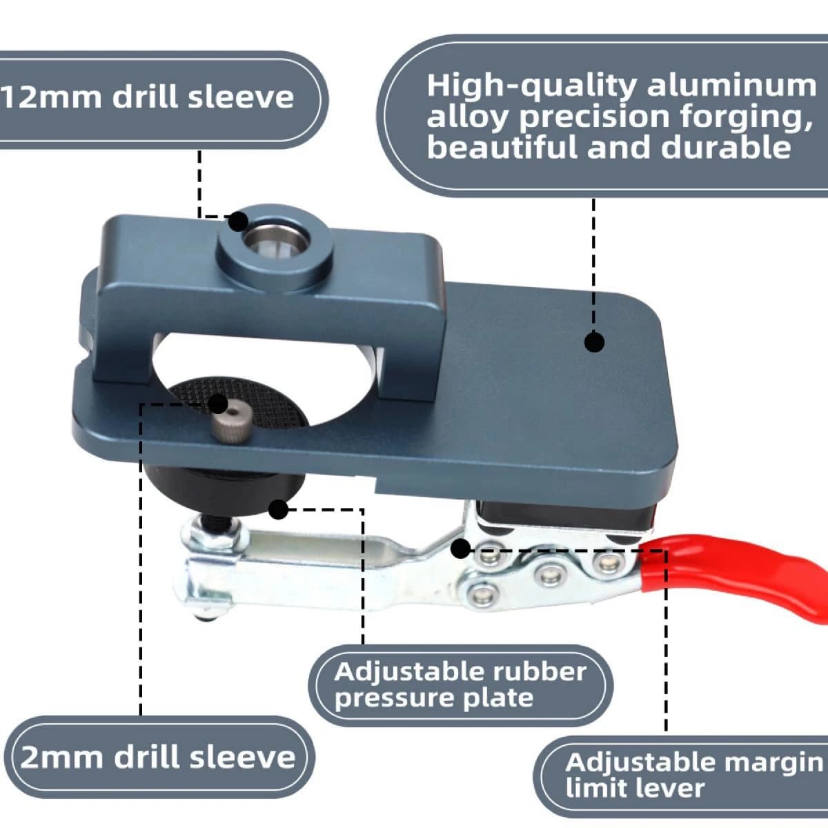 35mm Concealed Hinge Jig Kit | Professional Boring & Drilling Guide | For Face Frame Cabinet Tools - Thumbnail 3