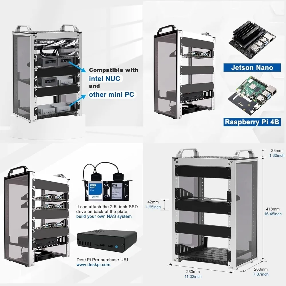 10 inch Server Rack for Network, Servers, Audio, and Video Equipment - Thumbnail 5