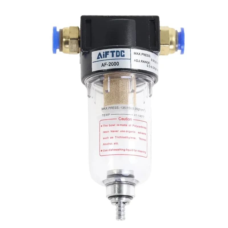 Series High-Efficiency Air Filter | 1/4 NPT Oil-Water Separator for Compressed Air Systems - Thumbnail 6