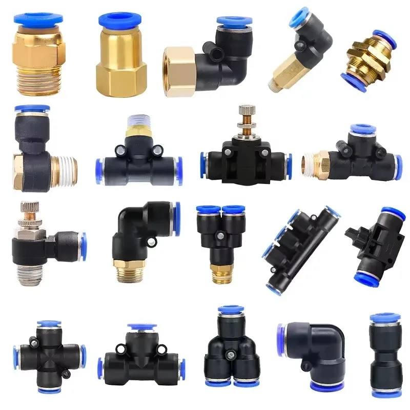 Quick-Connect Air Fittings | 1/8 to 1/2 NPT Threads | 4-12mm Hose Sizes - Thumbnail 4
