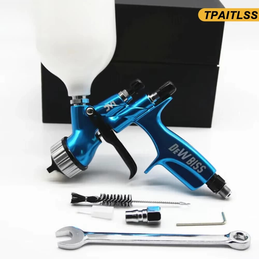 Spray Gun with 600ml Cup | 1.3mm Nozzle for High Atomization | Car Paint Tool & Automotive Refinishing - Thumbnail 2