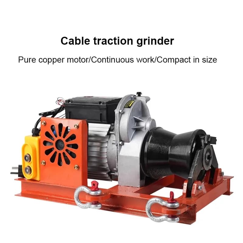 Electric Cable Puller & Grinder | 220V Portable Winch for Heavy-Duty Tractor & Milling Work - Thumbnail 2