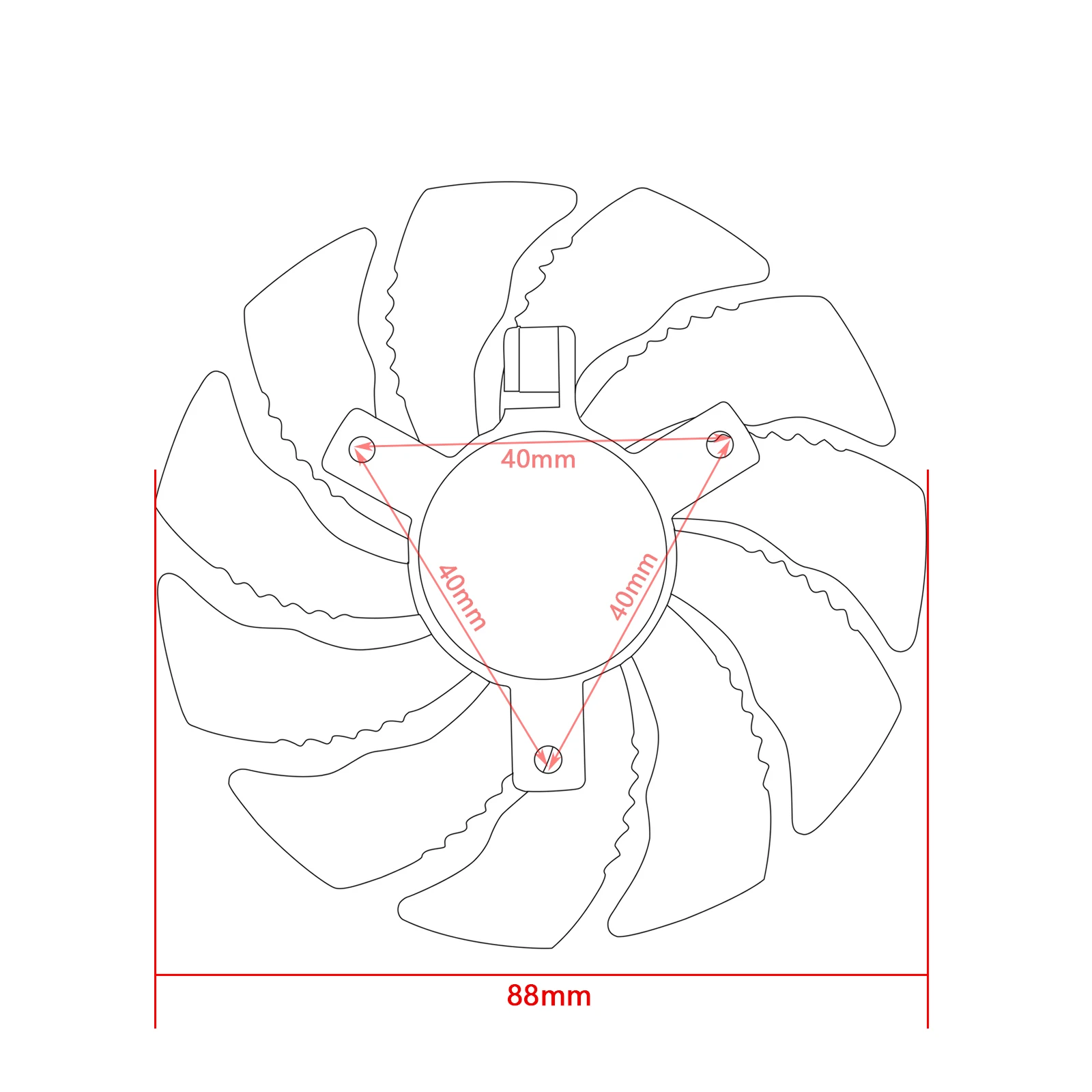 For Gigabyte GTX 1050 1060 1070 960 RX 470 480 570 580 Video Card Fan 88MM T129215SU Graphics Card Replacement Cooling Fan - Thumbnail 3