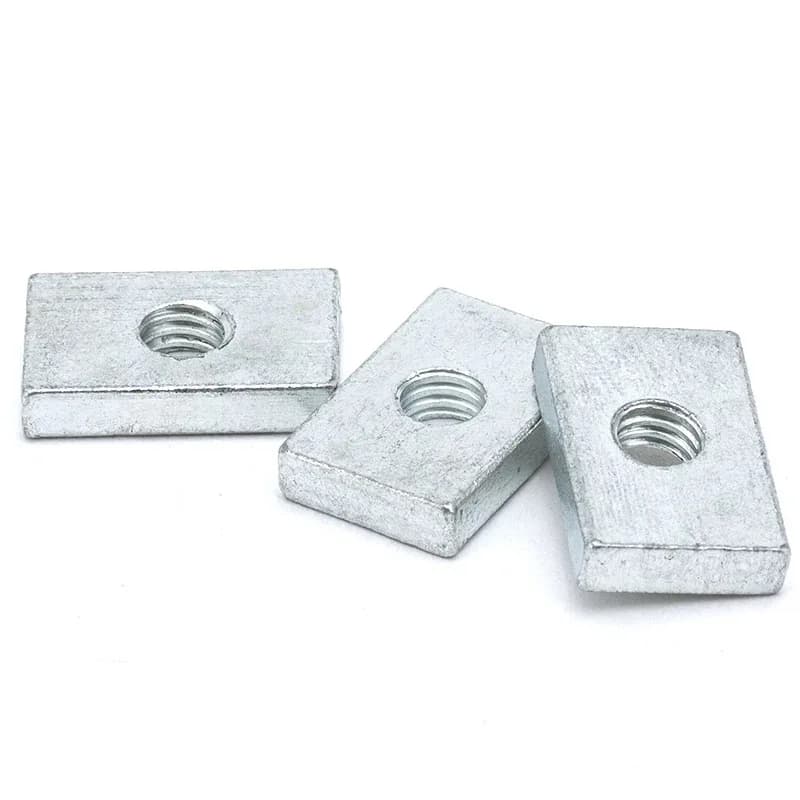 M3-M8 Square Slider Nuts | Zinc-Plated Steel | 50pcs Kit for Aluminum Profiles - Thumbnail 3