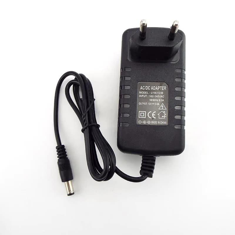 12V 3A AC/DC Power Adapter | 5.5x2.5mm Plug for LED Strips & CCTV Cameras | 100-240V Input - Thumbnail 6