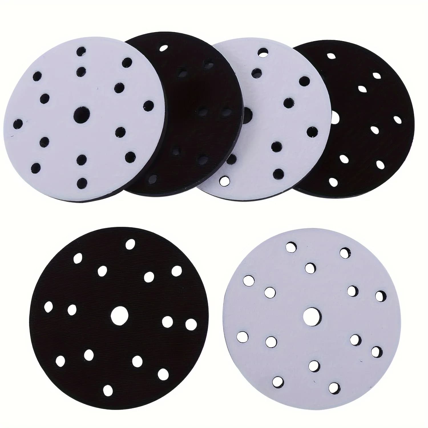 6-Inch Hook & Loop Sanding Disc | 15-Hole Soft Interface Pad for Polishers - Image 1