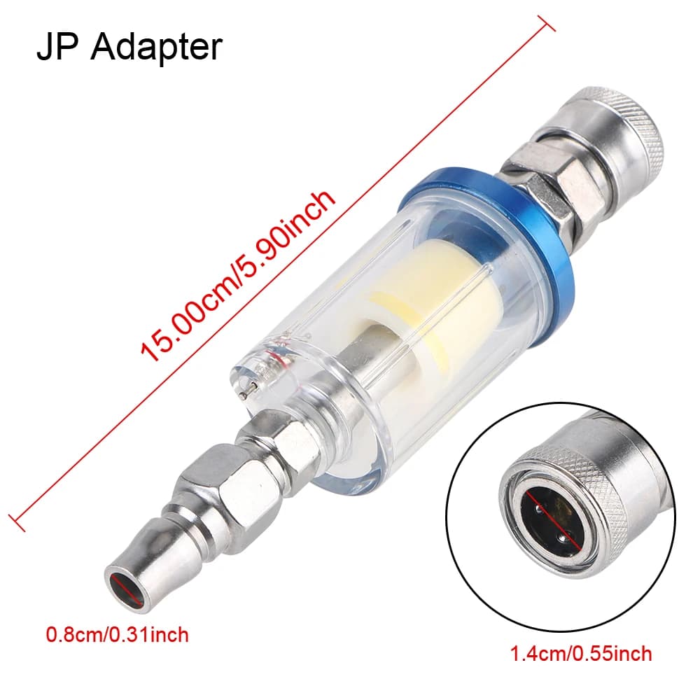 Air Compressor Water Separator | 1/4 NPT Filter Kit | Oil & Moisture Trap for Spray Guns - Thumbnail 6