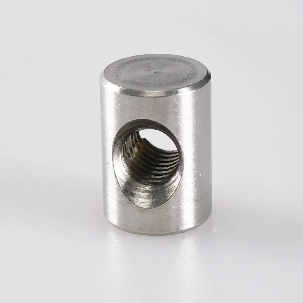 Bolts & Dowel Nuts for Wood Furniture | M4 M5 M6 Cross Hole | 304 Stainless Steel - Thumbnail 3