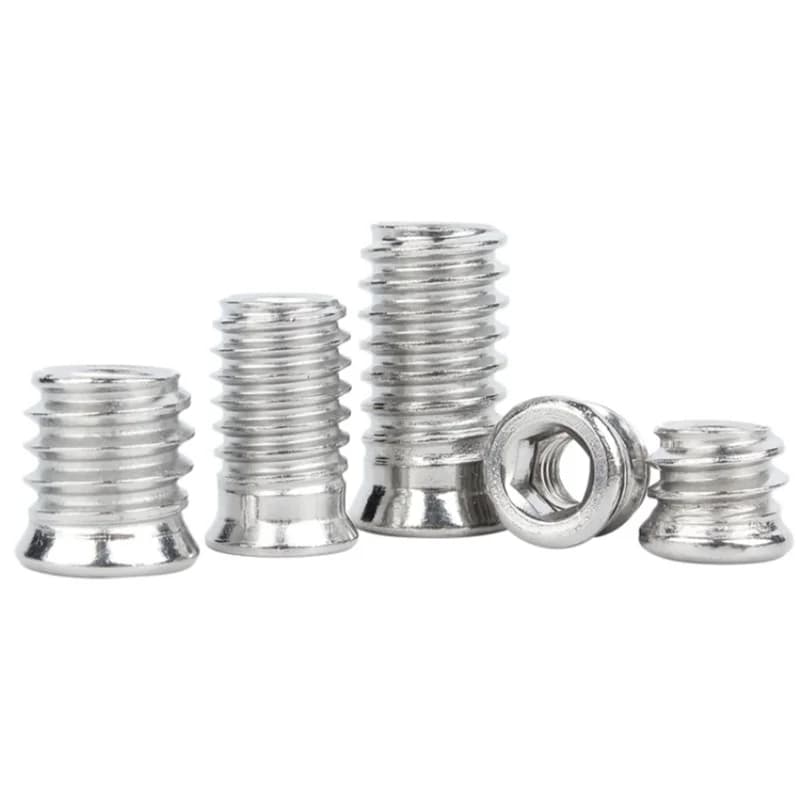 304 Stainless Insert Nuts | Hex Drive for Wood Furniture | M4 M5 M6 M8 - Thumbnail 5