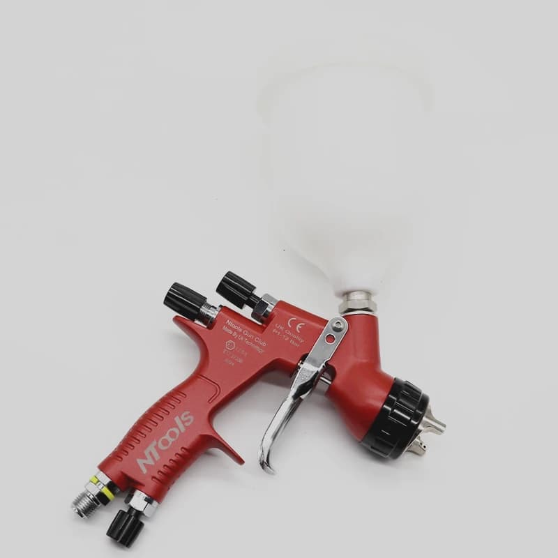 Air Spray Gun | 1.3mm & 1.8mm Nozzle | 600cc Cup for Automotive & Body Repair - Thumbnail 5