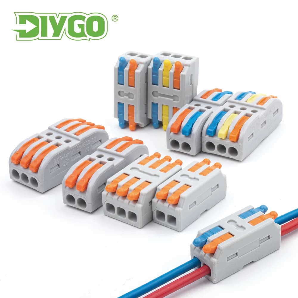 Lever Wire Connectors | 10-Pack SPL 222/223 | Quick-Connect for LED Strips & Electrical Wiring - Thumbnail 2