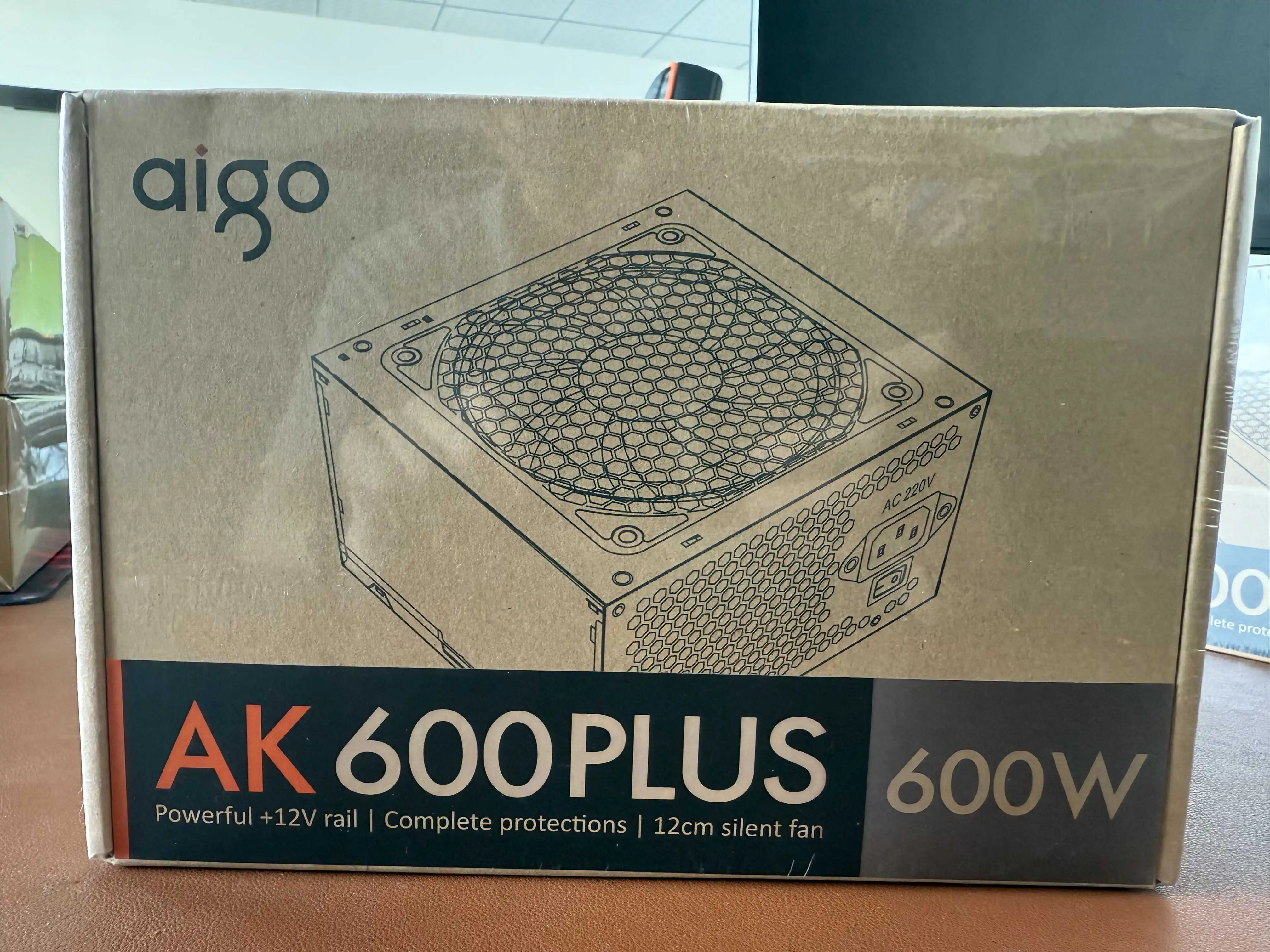Aigo AK PC PSU Power Supply Unit 500W 600W 700W 800W 1000W Gaming 120mm RGB Fan 220V ATX Desktop computer Power Supply for BTC - Thumbnail 6