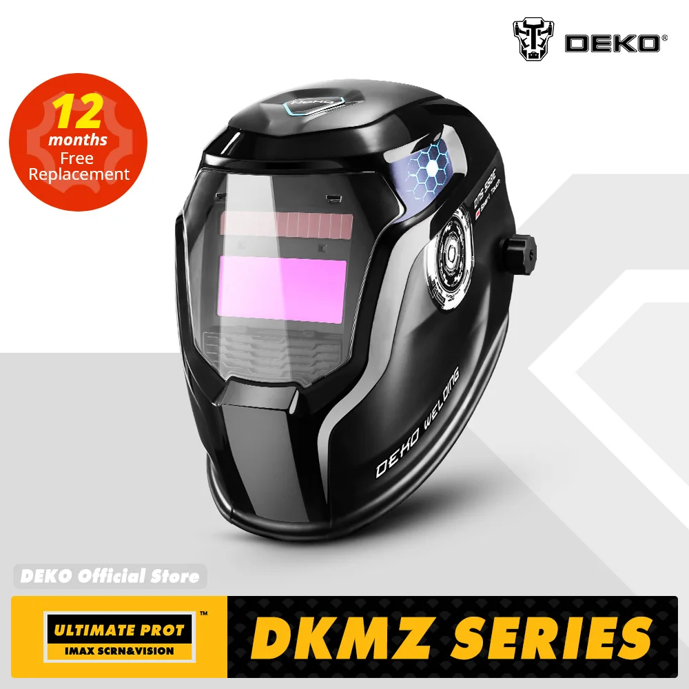 Auto-Darkening Welding Helmet | Solar-Powered Lens | 4/9-13 Shade Range for MIG & MMA - Thumbnail 2