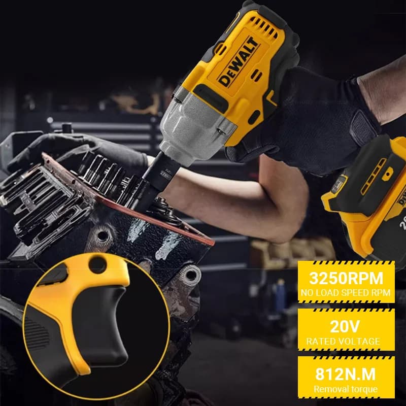 DeWalt DCF892 Brushless Impact Wrench | 1/2 High-Torque Driver | 3-Speed for Auto Repair - Thumbnail 5