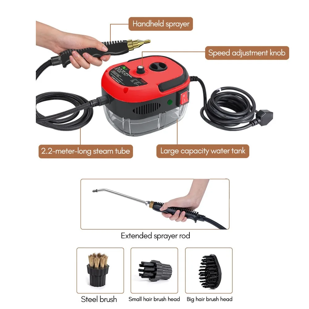 2500W Steam Cleaner | High-Pressure Deep Cleaning for Kitchens & Surfaces - Thumbnail 4
