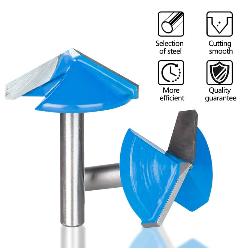 V-Groove Router Bit | 60-150° Adjustable Angle | 6mm Shank 3D Engraving for Wood - Thumbnail 2