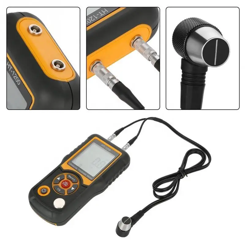 HT-1200 Ultrasonic Coating Thickness Meter - 2.2-225mm Range for Protective Coatings - Thumbnail 3