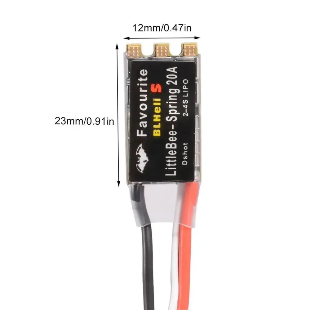 20A BLHeli_S ESC | DSHOT600 for FPV Racing Drones | 2-4S Voltage Support - Thumbnail 4