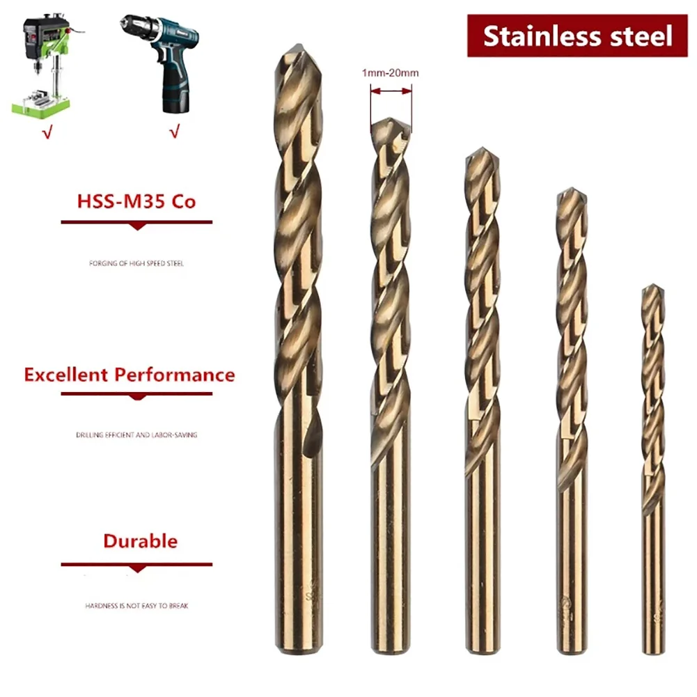 M35 Cobalt Drill Bits | 1-13mm Set | For Stainless Steel & Hardened Metal - Thumbnail 3