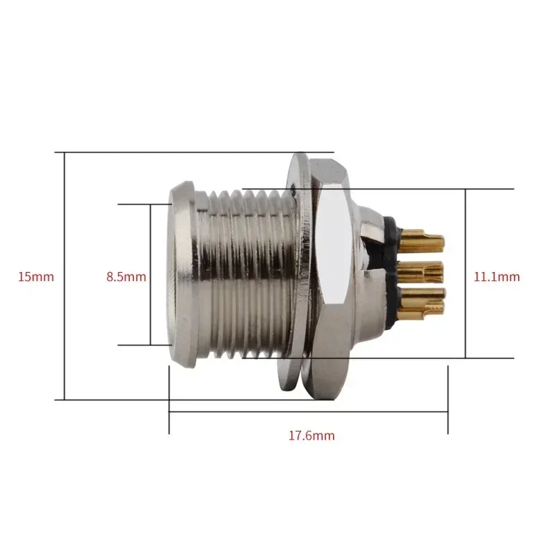 XLR Connector Kit | 3-Pin to 6-Pin Male & Female Plugs | Premium Audio & Video Panel Sockets - Thumbnail 5