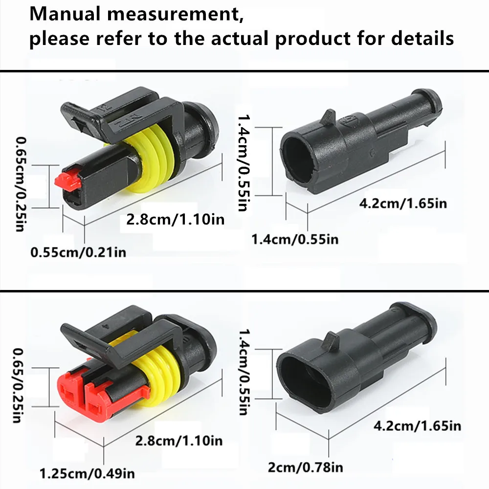 Waterproof Electrical Connectors | 1-4 Pin Quick Disconnect | 10-Piece Set with Wire - Thumbnail 5
