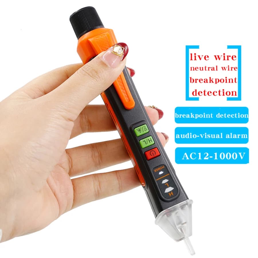 Non-Contact Voltage Tester | Live Wire Detector | T02A Electrician's Tool - Thumbnail 2
