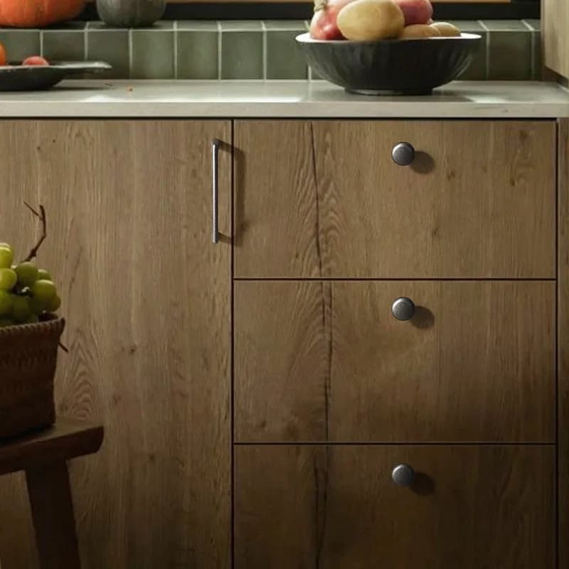 Nickel Cabinet Handles | Vintage Copper Brown Finish | Minimalist Furniture & Drawer Pulls - Thumbnail 6