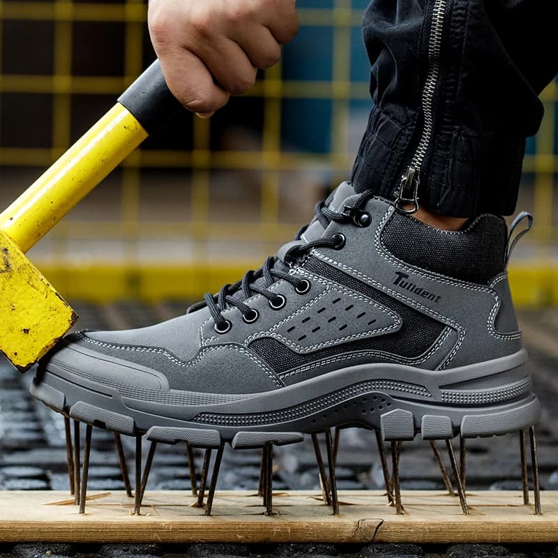 Men's Safety Sneakers | Steel Toe Cap & Puncture-Proof | Lightweight Industrial Work Shoes - Thumbnail 2