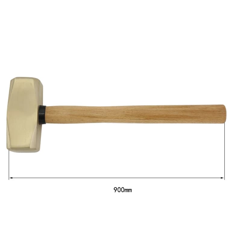 5KG Aluminum Bronze Hammer | Non-Sparking Sledge | For Ship & LPG Vehicle Maintenance - Thumbnail 2