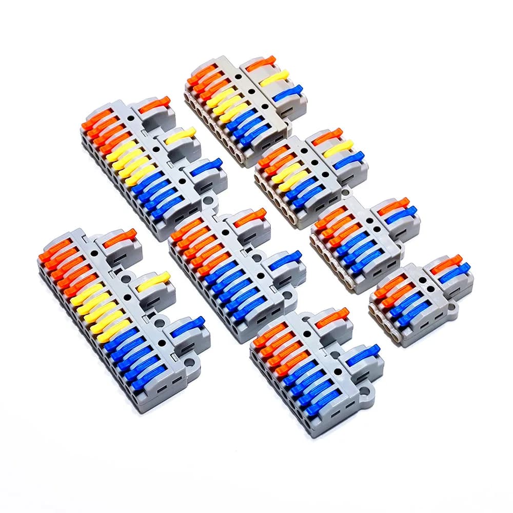 SPL-424 Push-In Terminal Blocks | Quick-Connect Wire Connectors for Fast, Secure Electrical Wiring - Thumbnail 2