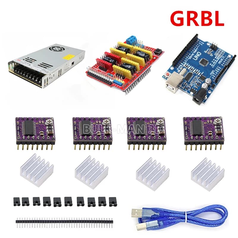 CNC Shield V3 DRV8825 Stepper Driver Motor GRBL Controller Bundle with Nema23 1.26N.m Stepper Motors for CNC Engraving Machine - Thumbnail 2