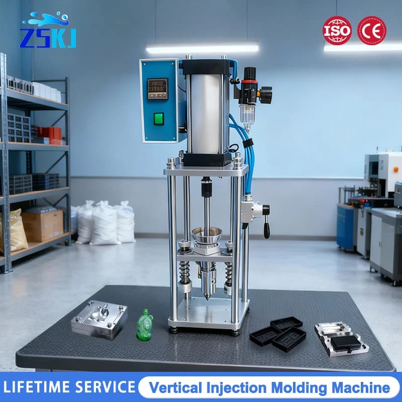 Plastic Mini Injection Molding Machine Polymer ABS PVC USB Head Switch Plug Toys Injection Molding for Teaching Experiment - Thumbnail 2