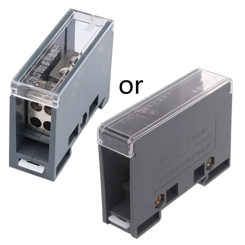DIN Rail Power Distribution Box | 150A/200A Universal Junction Block for Circuit Breakers - Thumbnail 3