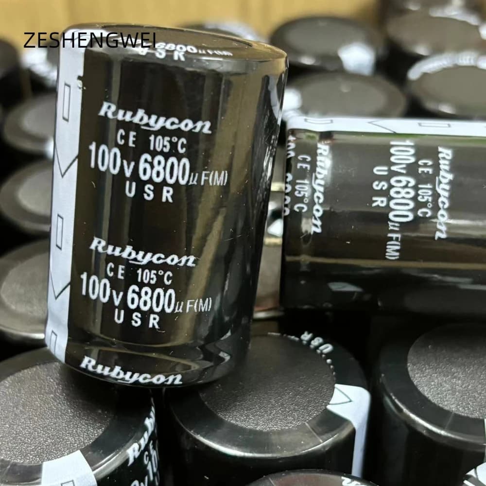 High-Performance 6800µF 100V Electrolytic Capacitor | 35x50mm Radial | Premium Audio & Power Supply Grade - Thumbnail 2