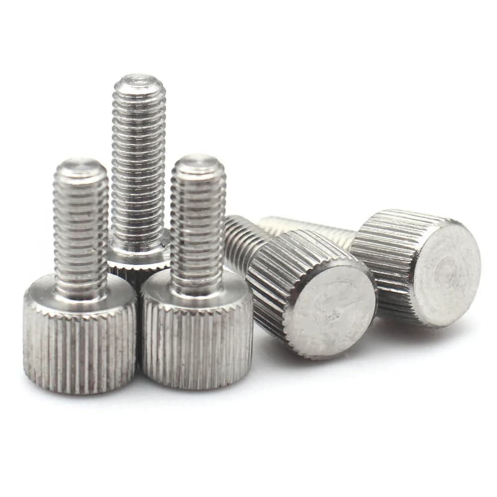 M3-M8 Knurled Thumb Screws | 304 Stainless Steel | Hand-Tighten Grip Bolts - Thumbnail 5