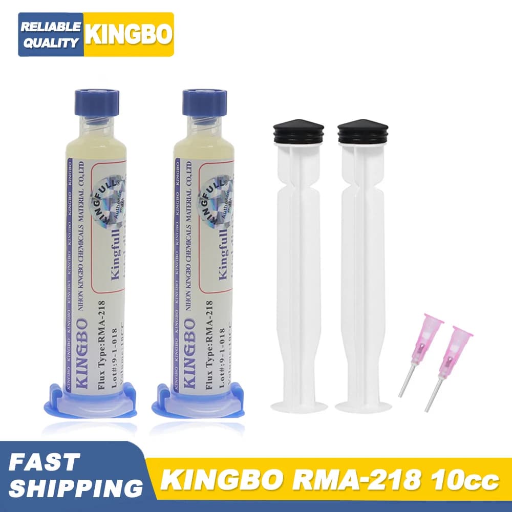 Professional-Grade Solder Flux Paste | 10cc Syringe for BGA, SMD & PCB Repair | Precision Electronics Soldering - Thumbnail 2