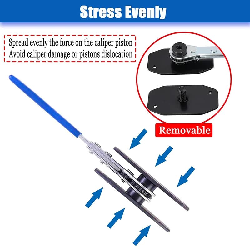 Brake Caliper Tool | Piston Compression & Spreader | Single to Quad Piston Repair Kit - Thumbnail 5