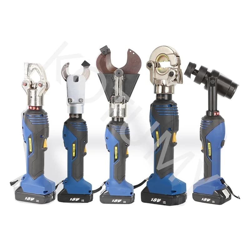 Rechargeable Hydraulic Crimping Tool | Portable Copper & Aluminum Cable Terminal Crimper - Thumbnail 3