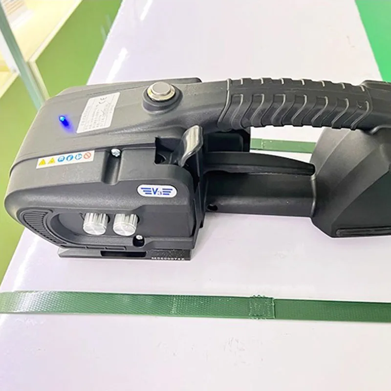 Cordless Strapping Tool | Rechargeable Electric Tensioner for PP & PET Bands | Portable Hot-Melt System - Thumbnail 2