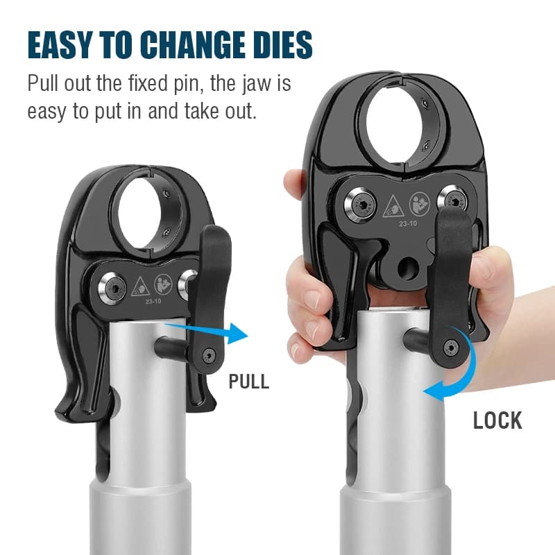 Hydraulic Cable Crimping Tool | CH-300 | 10-300mm² Range | Rechargeable Li-ion Battery - Thumbnail 3