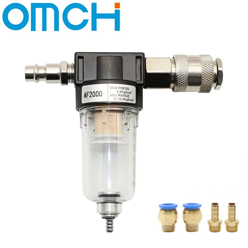 Air Compressor Filter | AF2000 Copper Oil-Water Separator | Pneumatic System Protection - Thumbnail 3