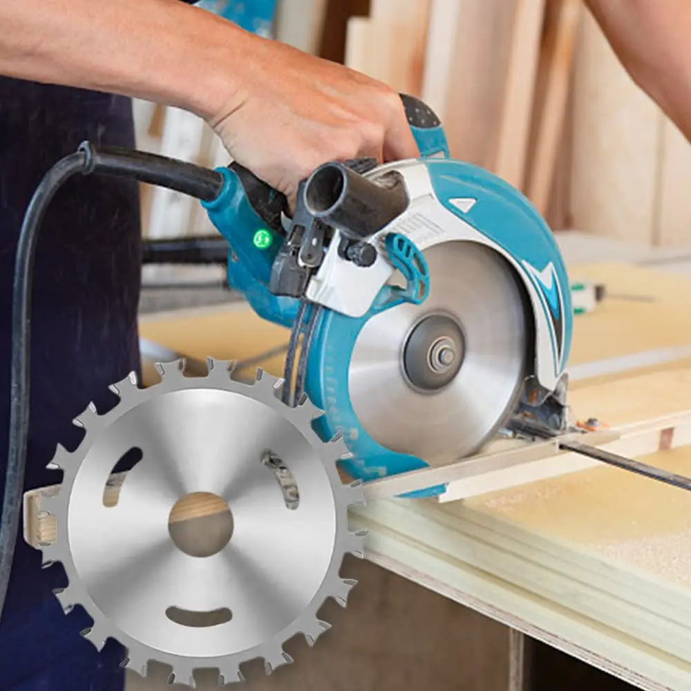 4Inch Alloy Woodworking Double Side Saw Blade Circular Cutting Disc Rotating Drilling Tool For Wood Plastic Aluminum And Steel - Thumbnail 3