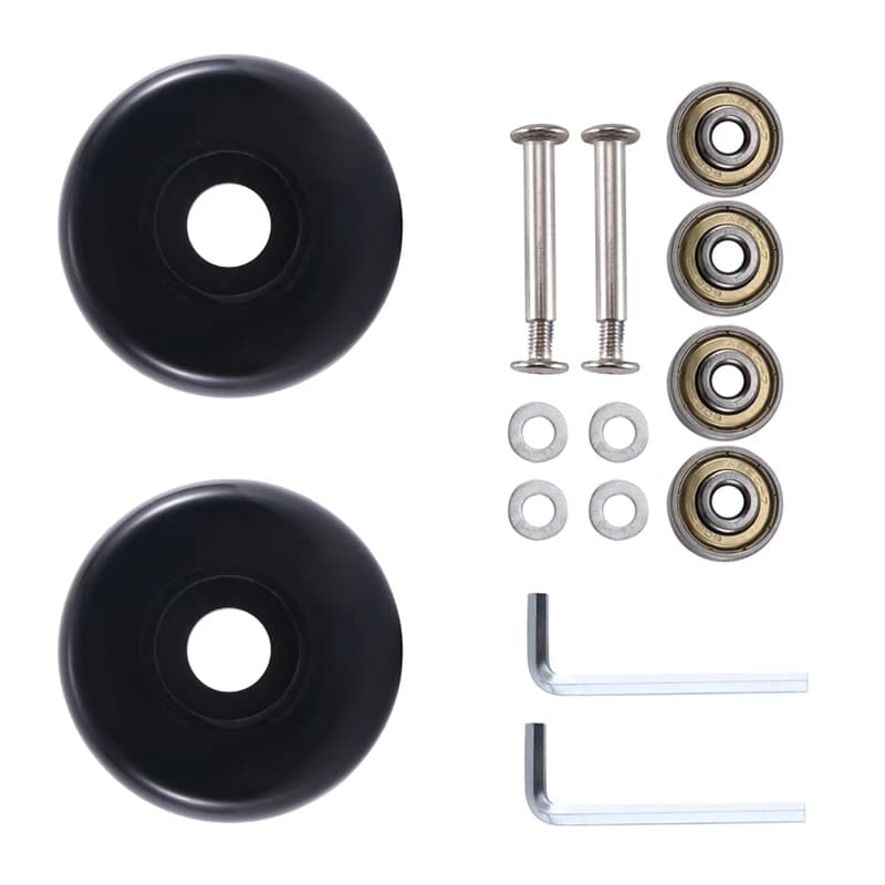 Replacement Wheels | 55mm PU Swivel Casters | Carbon Steel Bearings - Thumbnail 2