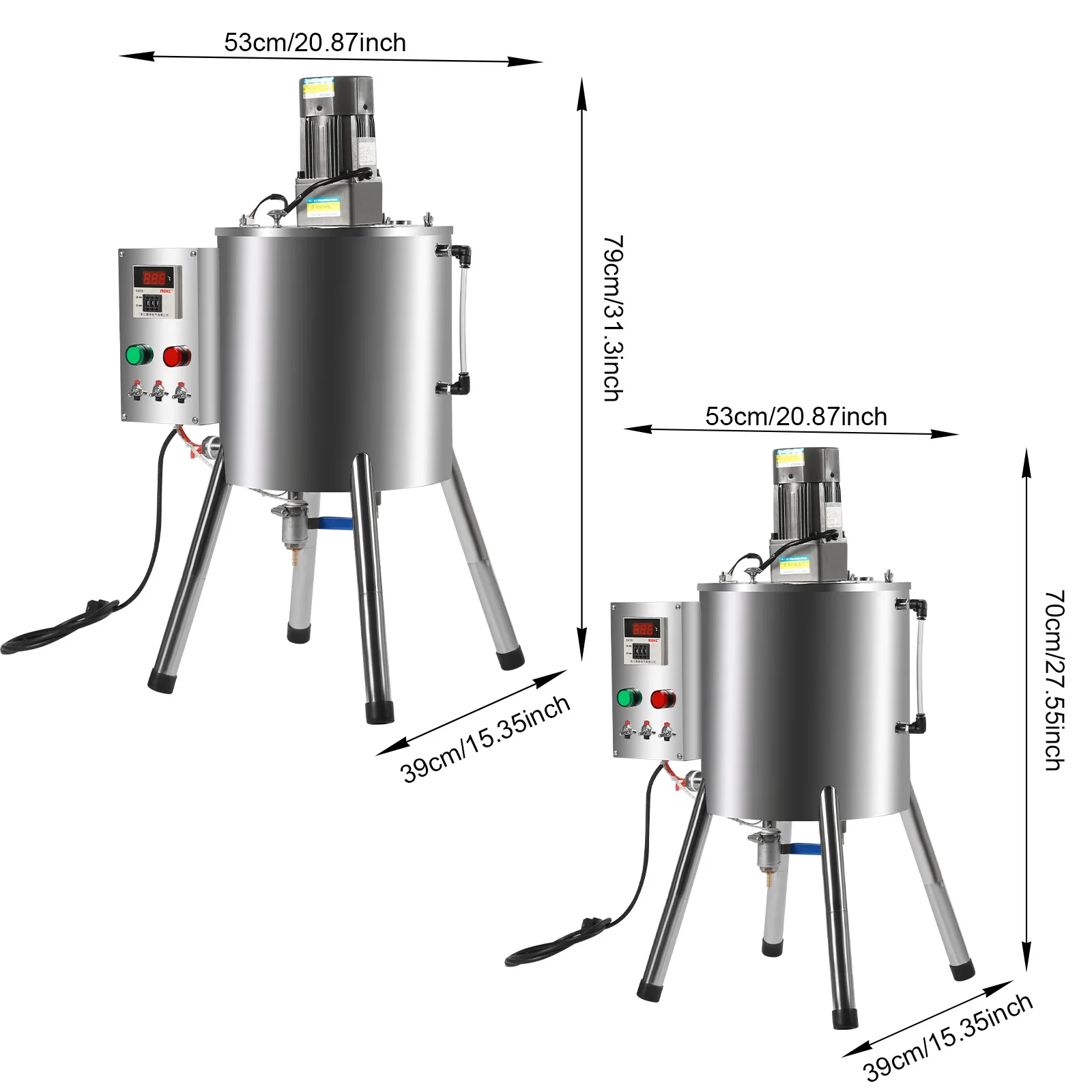 Heating & Mixing Tank | 15L/30L Capacity | Precision Filling System for Cosmetics & Pastes - Thumbnail 3