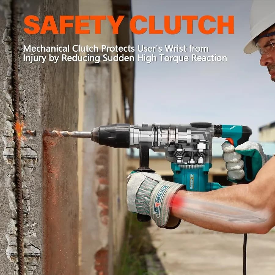 1-9/16 SDS-Max Rotary Hammer Drill | 13 Amp Motor | Vibration Control & Demolition Power - Thumbnail 6