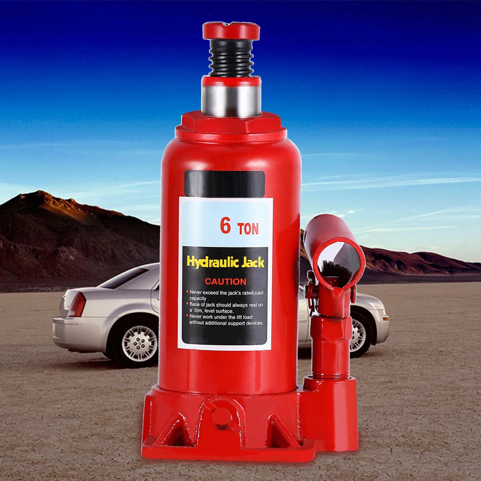 6-Ton Bottle Jack | Heavy-Duty Hydraulic Lift for Car & Van Repair - Thumbnail 3