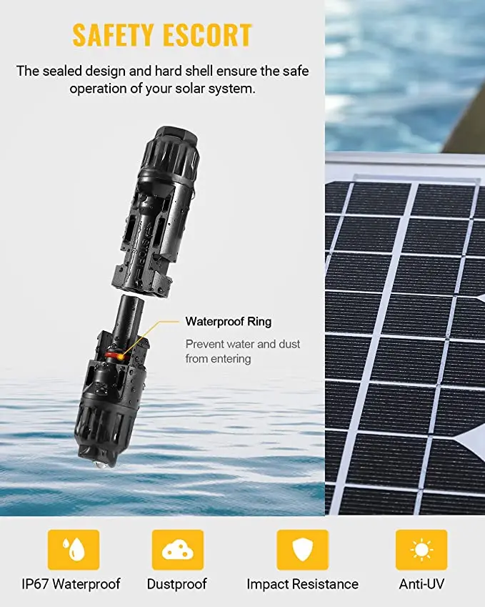 Solar Panel Connector Kit | 1000VDC 30A | 2.5/4/6mm² PV Cable | Weatherproof Branch Connectors - Thumbnail 4
