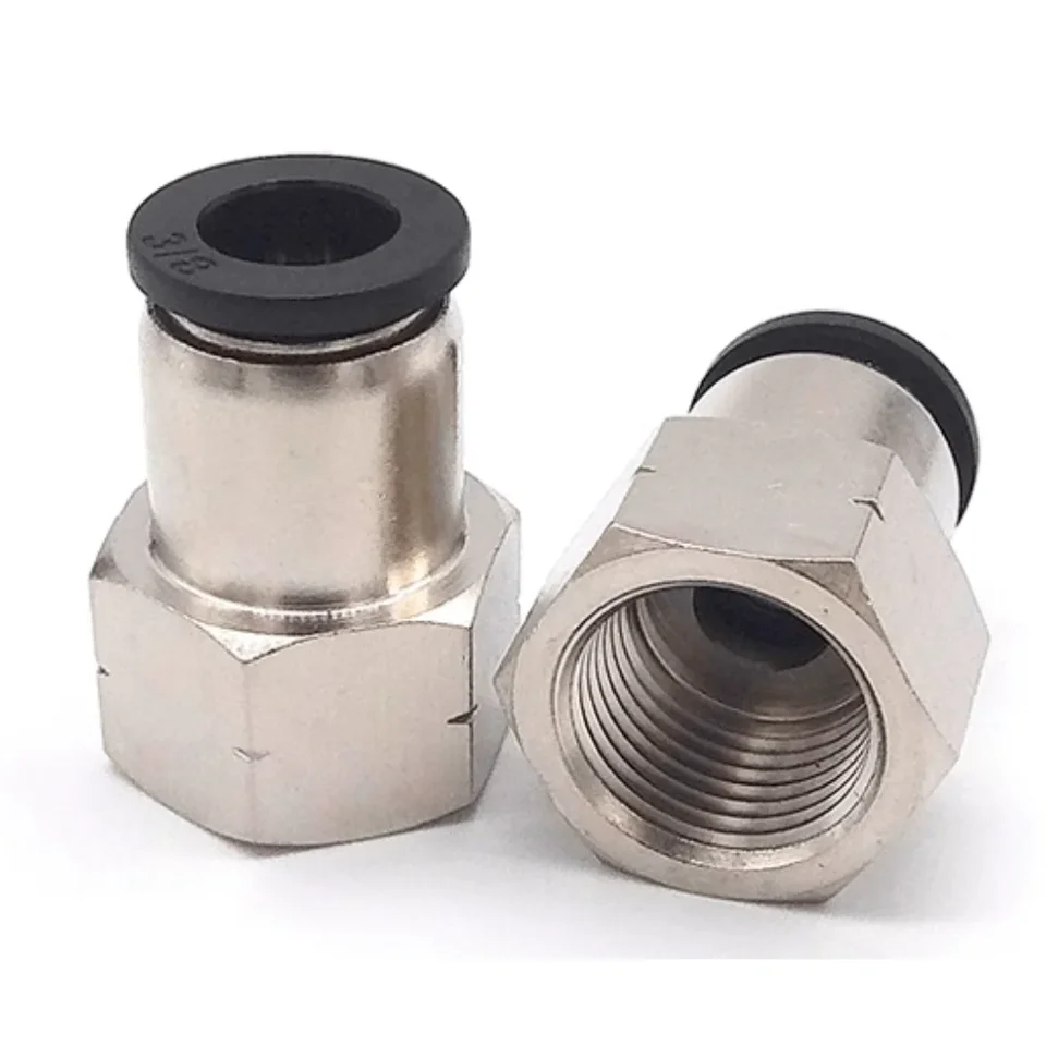 Hose Fitting | Quick Release Push to Connect | 1/4 NPT Elbow - Thumbnail 3