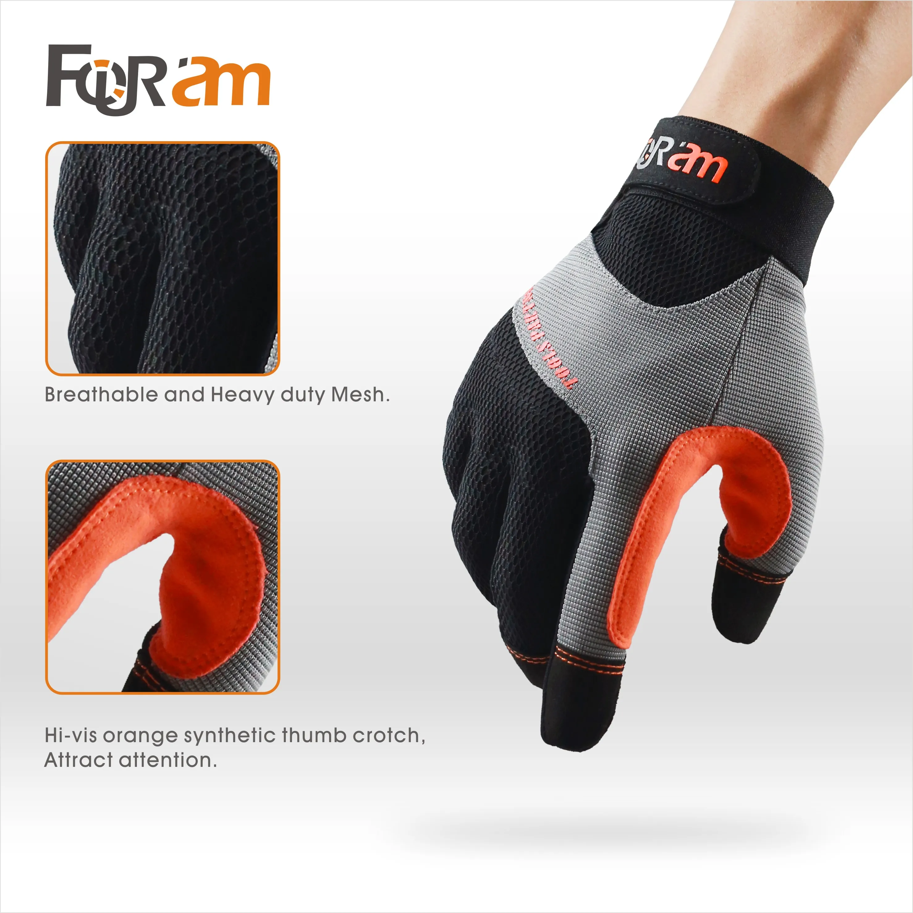 Dexterity Utility Gloves | Touchscreen & Excellent Grip | Multipurpose Work Safety - Thumbnail 3