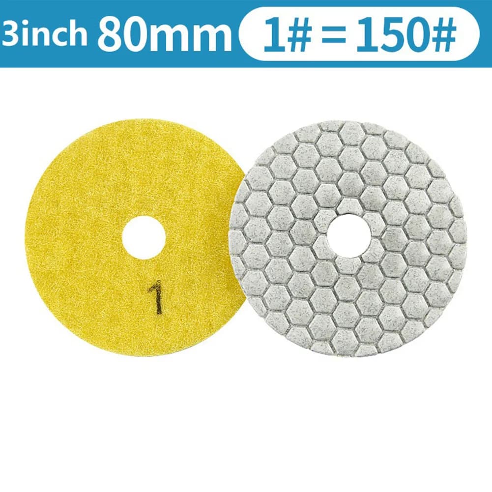 3-Inch Diamond Polishing Pad | Flexible Resin Disc for Marble, Granite & Quartzite - Thumbnail 3